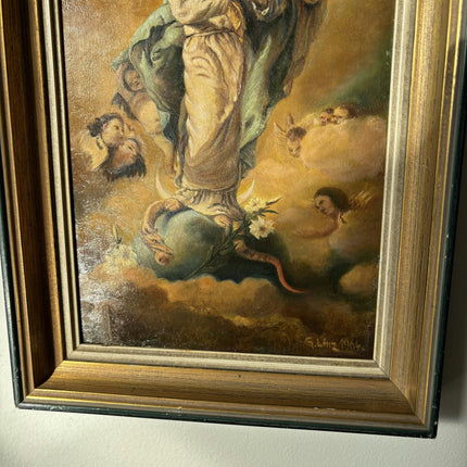 Classic Portrait Oil Painting "Heavenly Figure" Expressive Small Artwork - HollandArtShop