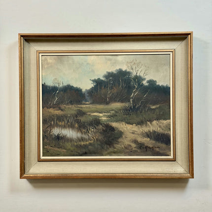 Refined Landscape Oil Painting "Bare Trees" Timeless Artwork Holland Art Shop