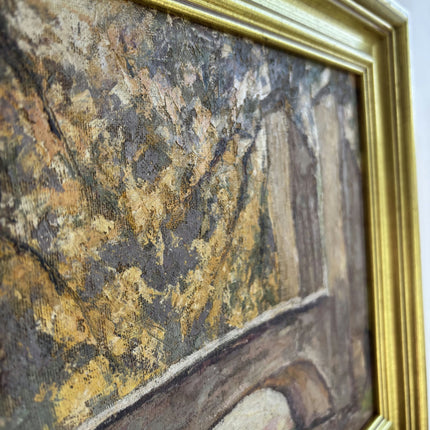 Vintage Landscape Oil Painting "Golden Frame" Detailed Belgique Art Holland Art Shop