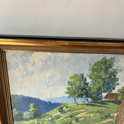 Elegant Landscape Oil Painting "Green Hill" Timeless Art Holland Art Shop