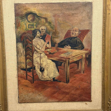 Rustic Figurative Oil Painting "Old Man" Traditional Large Art Holland Art Shop