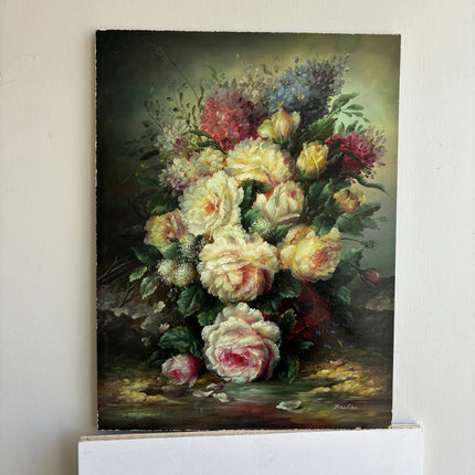Classic Floral Still Life Oil Painting "Peony Bouquet" Expressive French Art Holland Art Shop