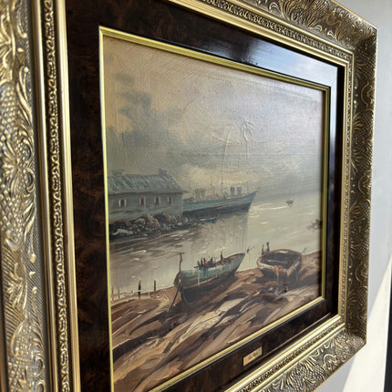 Refined Seascape Oil Painting "Canvas Backing" Traditional Artwork Holland Art Shop