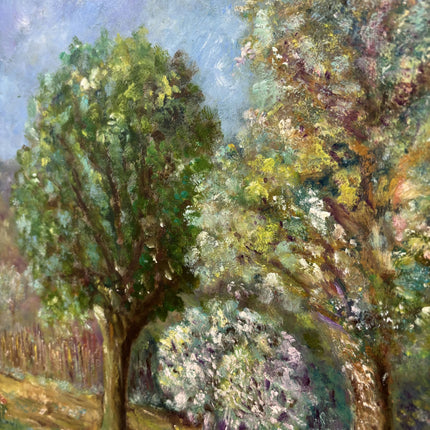 Handcrafted Landscape Oil Painting "Old Oak" Expressive Artwork Holland Art Shop