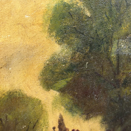Antique Landscape Oil Painting "Country Road" Original Art Holland Art Shop