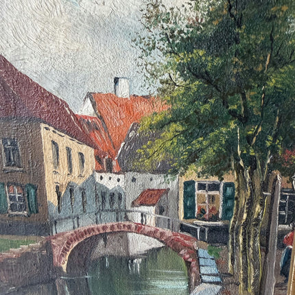 Elegant Interior Oil Painting "Gilded Frame" Original Small Artwork Holland Art Shop