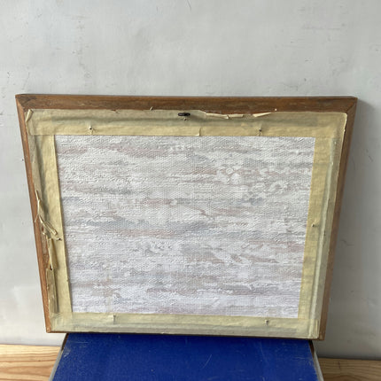 Original Cityscape Oil Painting "Wooden Frame" Detailed Small Art Holland Art Shop