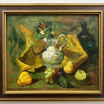 Refined Still Life Oil Painting "Silver Pitcher" Traditional Italian Artwork Holland Art Shop