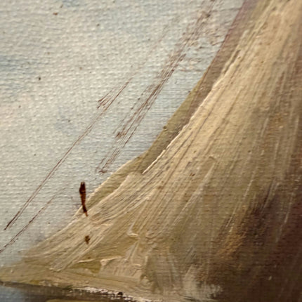 Vintage Seascape Oil Painting "Sailing Ship" Expressive Artwork Holland Art Shop
