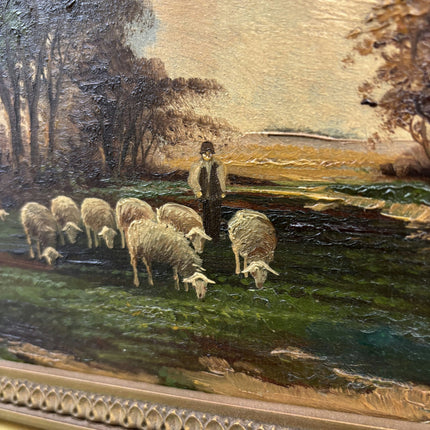 Vintage Landscape Oil Painting "Gilded Frame" Refined Artwork Holland Art Shop