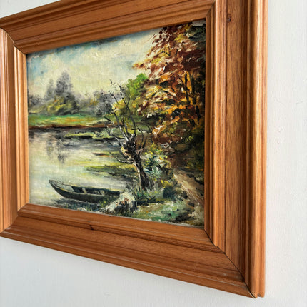 Rustic Landscape Oil Painting "Framed Painting" Traditional Small Artwork Holland Art Shop