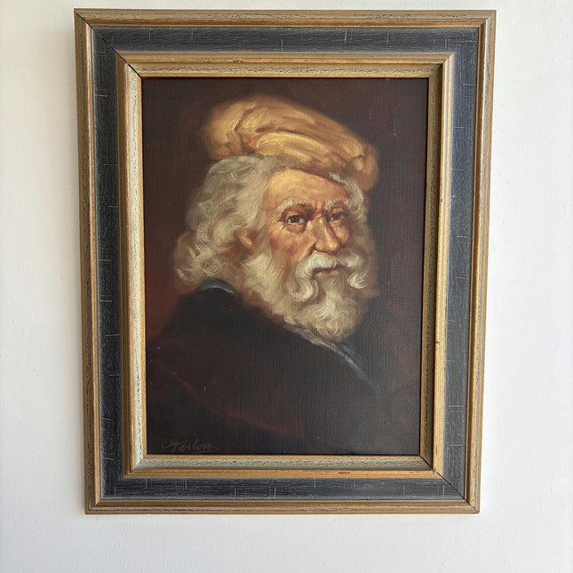 Authentic Portrait Oil Painting "Bearded Elder" Timeless Art Holland Art Shop