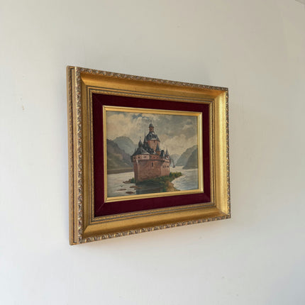 Refined Seascape Oil Painting "Framed Painting" Vintage Small Art Holland Art Shop