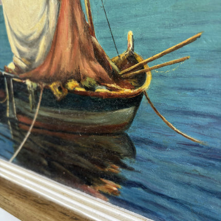 Traditional Seascape Oil Painting "Sailboat Group" Refined Art Holland Art Shop