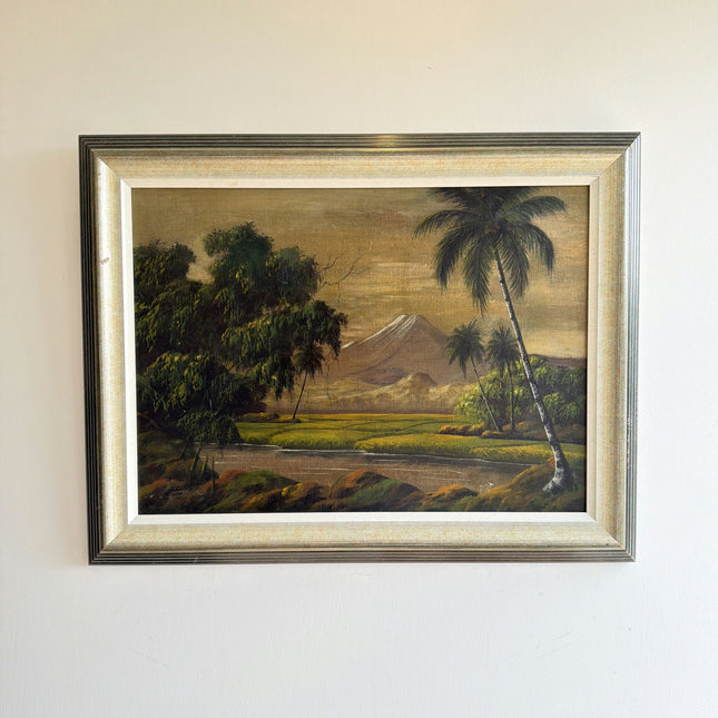 Timeless Landscape Oil Painting "Palm Tree" Elegant Art Holland Art Shop