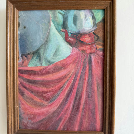 Detailed Still Life Oil Painting "Red Drapery" Authentic Dutch Art Holland Art Shop