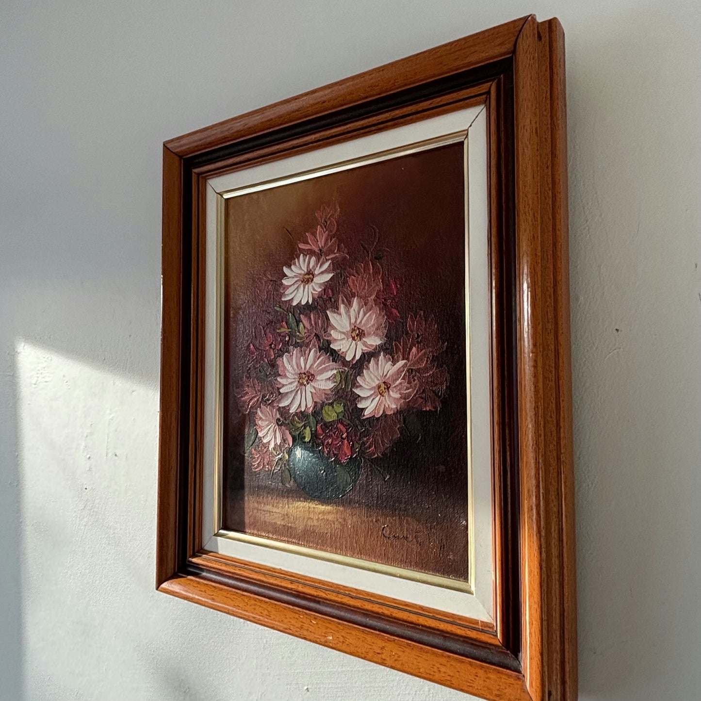 Remarkable Floral Still Life Oil Painting "Floral Arrangement" Small Artwork