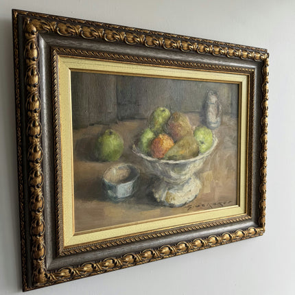 Elegant Still Life Oil Painting "Fruit Bowl" Original Artwork Holland Art Shop