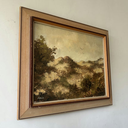 Original Landscape Oil Painting "Framed Painting" Expressive Small Artwork Holland Art Shop