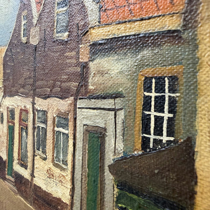 Expressive Cityscape Oil Painting "Framed Painting" Authentic Small Art Holland Art Shop