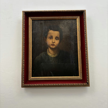 19th Century Antique Portrait Oil Painting "Gilded Frame" Art Holland Art Shop