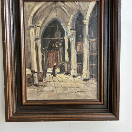 Authentic Oil Painting "Solitary Figure" Traditional Artwork Holland Art Shop