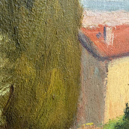 Rustic Landscape Oil Painting "Tall Cypress" Classic Small Art Holland Art Shop