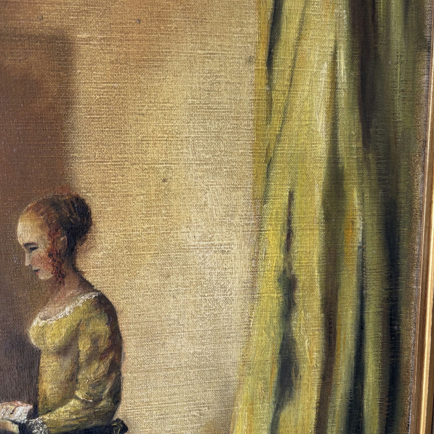 Traditional Oil Painting "Window Reflection" Fine Medium Art