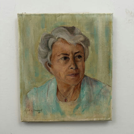 Classic Portrait Oil Painting "Older Woman" Refined Small Artwork Holland Art Shop