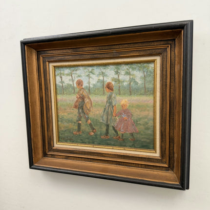 Authentic Still Life Oil Painting "Three Children" Classic Art Holland Art Shop