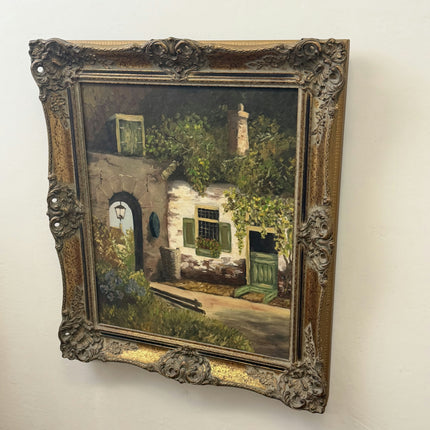 Rustic Still Life Oil Painting "Wooden Frame" Handcrafted Large Artwork Holland Art Shop