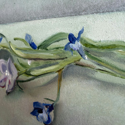 Elegant Still Life Oil Painting "Patterned Canvas" Timeless Small Artwork Holland Art Shop