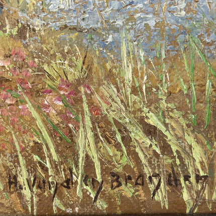 Detailed Landscape Oil Painting "Lone Tree" Refined Small Art Holland Art Shop