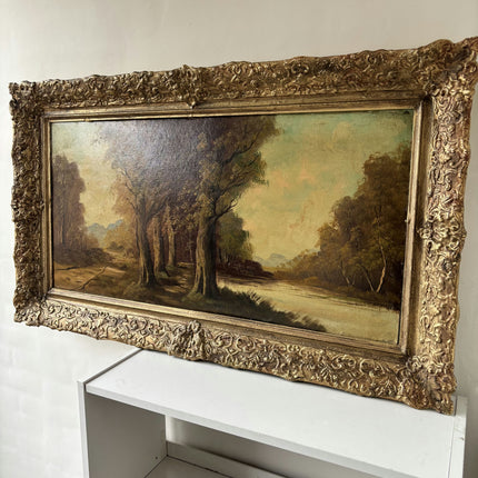 Classic Landscape Oil Painting "Autumn Trees" Original Large Art Holland Art Shop