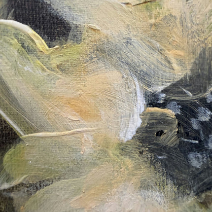 Traditional Floral Still Life Oil Painting "Yellow Flowers" Refined Artwork Holland Art Shop