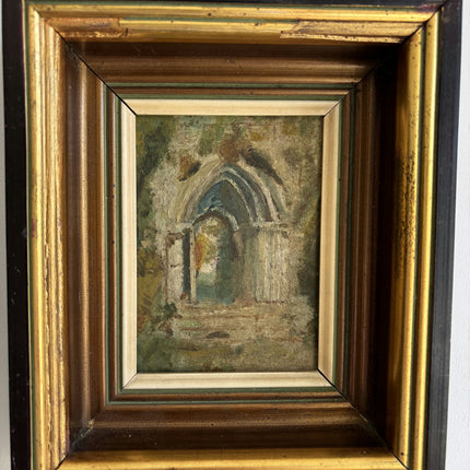 Authentic Scenery Oil Painting "Gilded Frame" Elegant Small Artwork Holland Art Shop