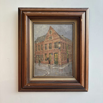 Handcrafted Cityscape Oil Painting "Framed Painting" Authentic Art Holland Art Shop