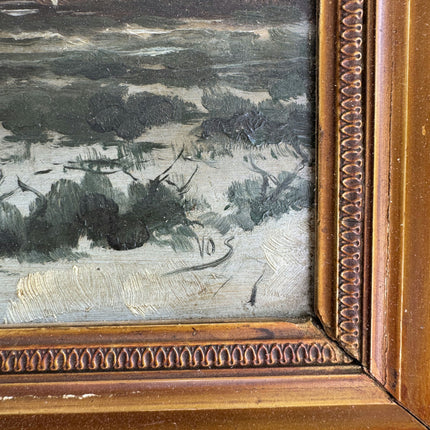 Rustic Landscape Oil Painting "Gilded Frame" Original Artwork Holland Art Shop