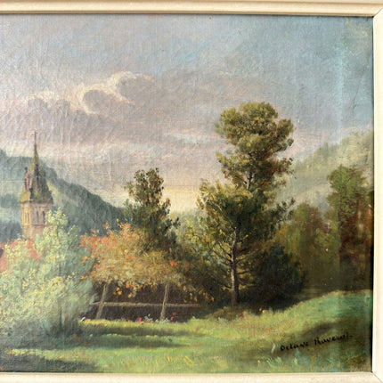 Timeless Landscape Oil Painting "Church Steeple" Refined Art Holland Art Shop