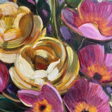 Vintage Floral Still Life Oil Painting "Flower Bouquet" Timeless Art Holland Art Shop