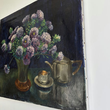 Classic Floral Still Life Oil Painting "Aster Bouquet" Timeless Artwork Holland Art Shop