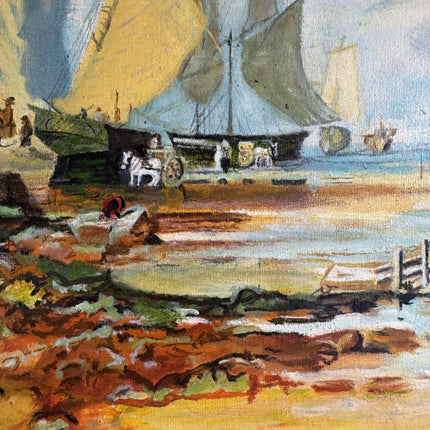 Authentic Seascape Oil Painting "Sailing Ship" Detailed Art Holland Art Shop