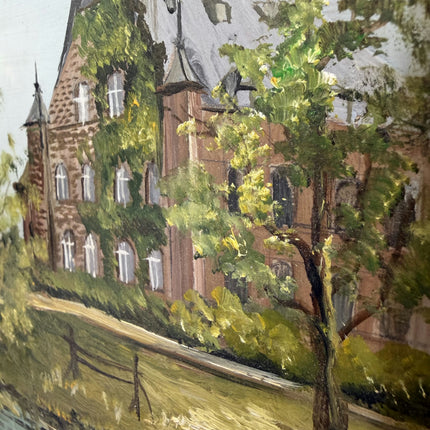 Handcrafted Landscape Oil Painting "Framed Painting" Authentic Small Artwork Holland Art Shop