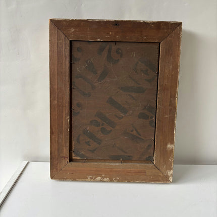 Detailed Interior Oil Painting "Golden Frame" Expressive Small Art Holland Art Shop
