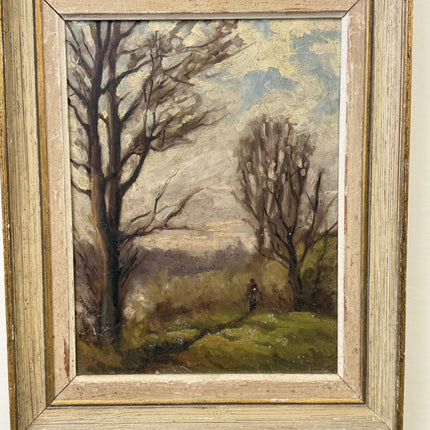 Handcrafted Landscape Oil Painting "Bare Trees" Authentic Art Holland Art Shop