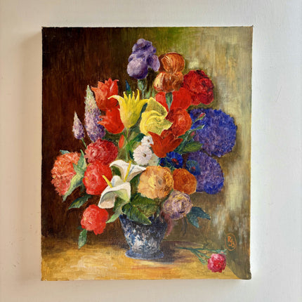Rustic Still Life Oil Painting "Flower Vase" Classic Art Holland Art Shop