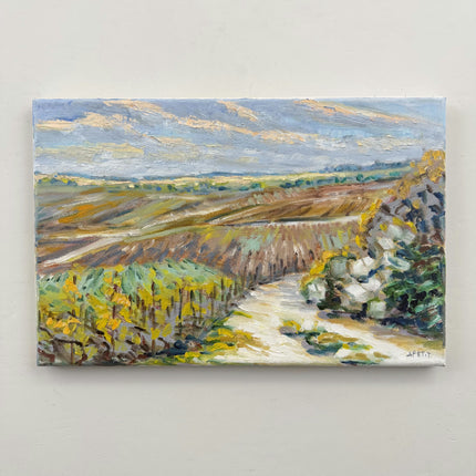 Expressive Landscape Oil Painting "Country Road" Elegant Artwork Holland Art Shop