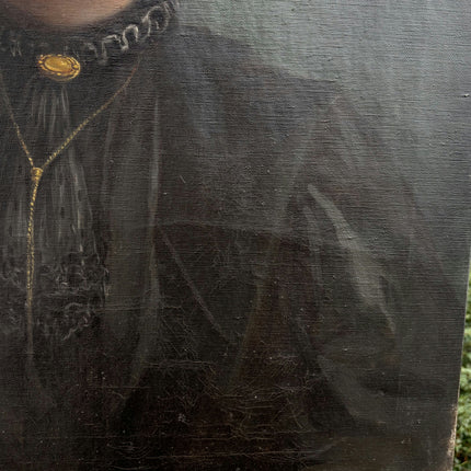 1910 Antique Portrait Oil Painting "Young Man" Artwork Holland Art Shop