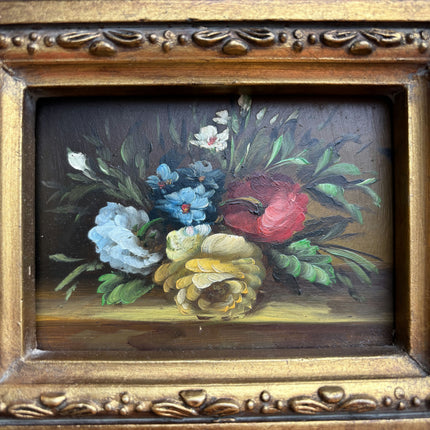 Refined Floral Still Life Oil Painting "Gilded Frame" Authentic Small Artwork Holland Art Shop