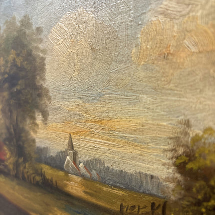 Classic Landscape Oil Painting "Country Cottage" Elegant Dutch Artwork Holland Art Shop